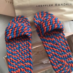 Loeffler Randal Elle Woven Slides